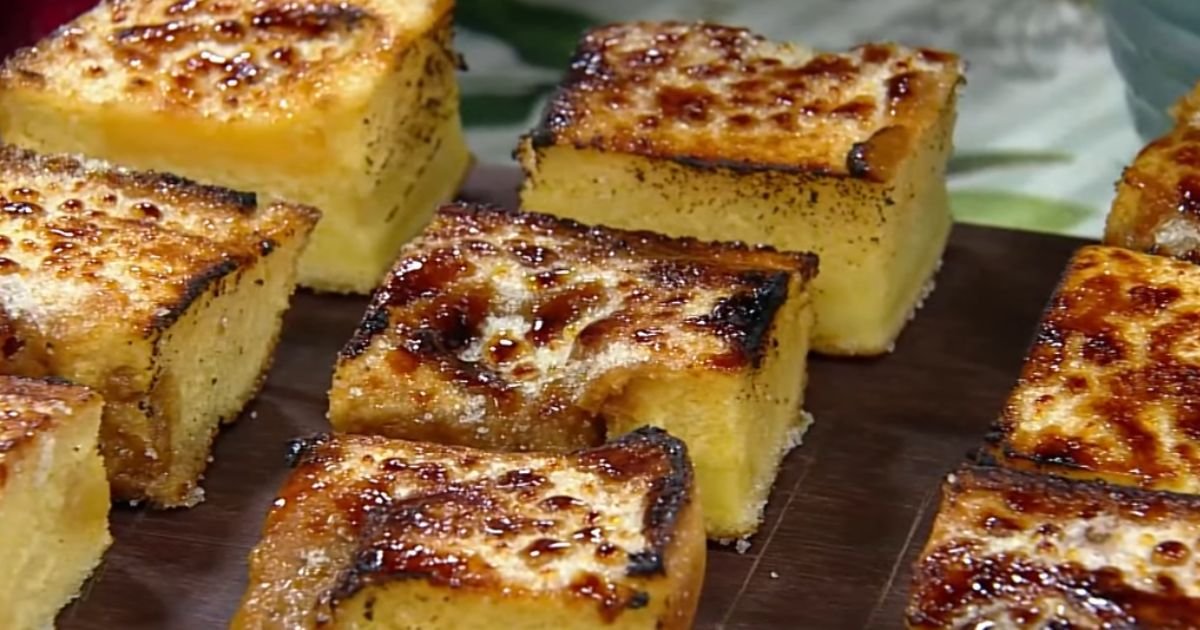 Broa com queijo e doce de leite